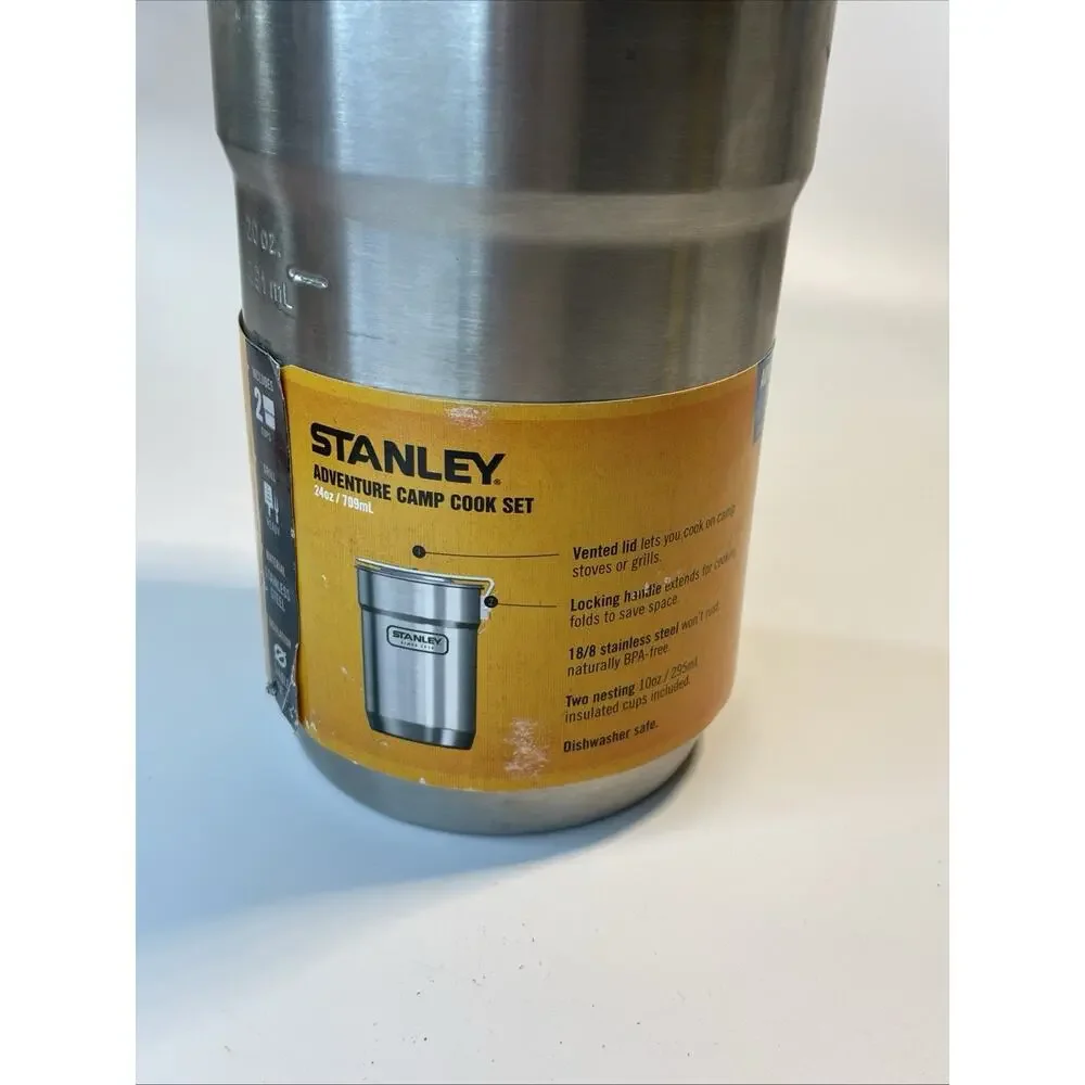 Stanley Adventure Series Stainless Steel Cooker and 2 Nesting Cups Cook Set